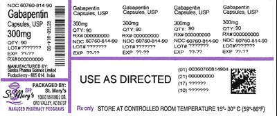 GABAPENTIN 60760-814-90.jpg GABAPENTIN - GABAPENTIN 60760 814 90